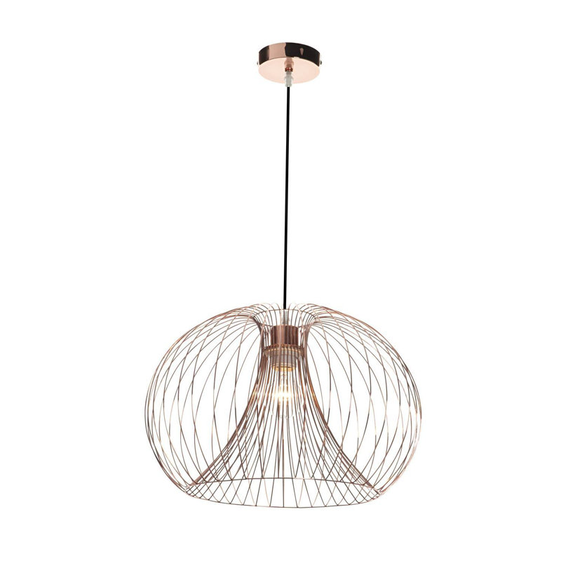Alfington 1 - Light Geometric Pendant, Copper/Black