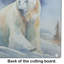 Polar Bear Glass Cutting Board Large