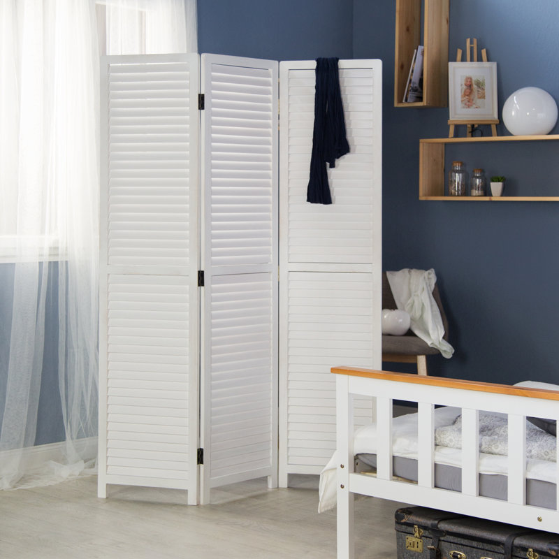 Room Divider Alina Wooden Room Divider With 3 Panels