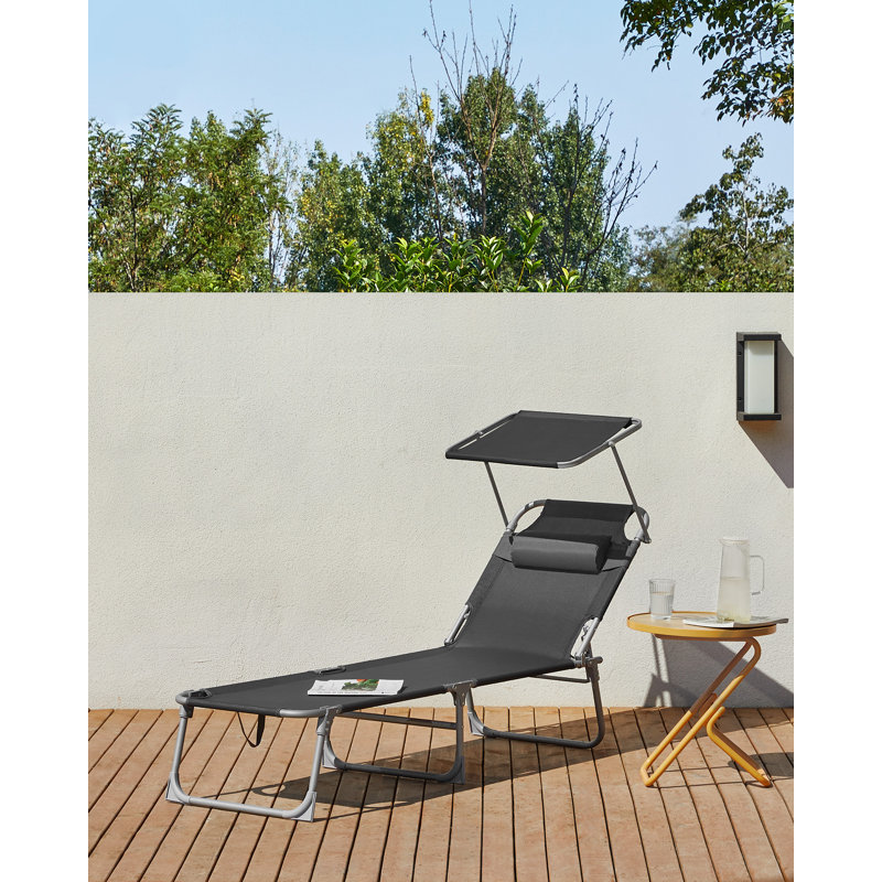 Salerna 193cm Long Single Chaise, Smoky Grey