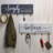 Melannco Set Of 2 Wall-Mounted Hook Racks, W/Sentiments