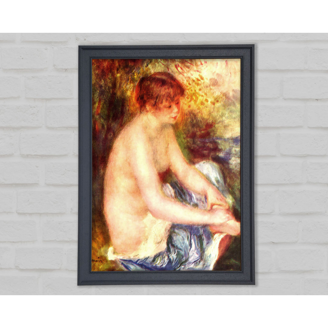 Gerahmtes Leinwandbild Nude In Blue von Renoir