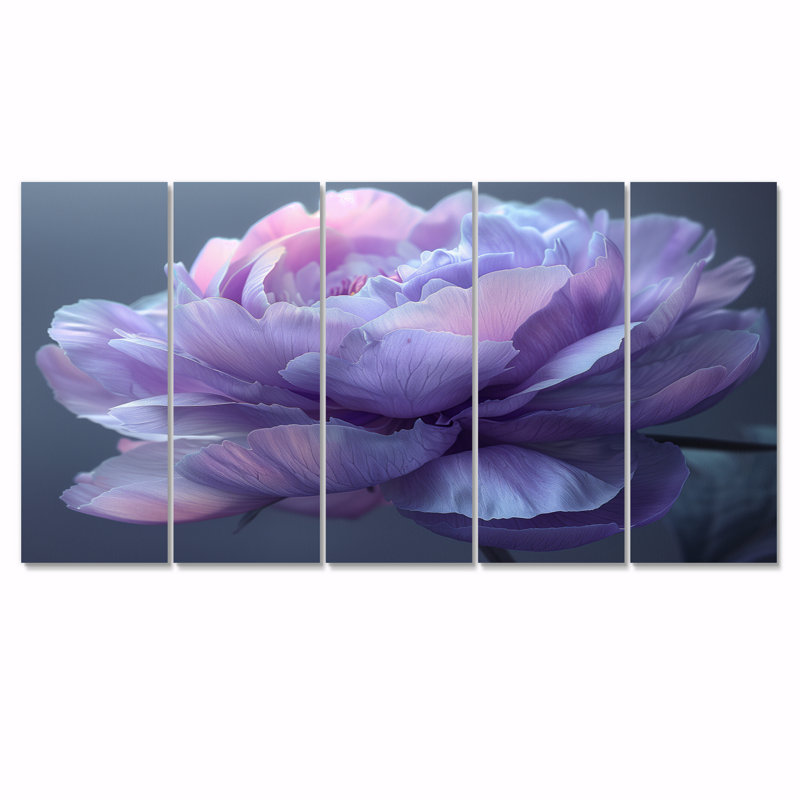 Russ - pivoines, ensemble d'art sur toile, H 28 po x l 60 po