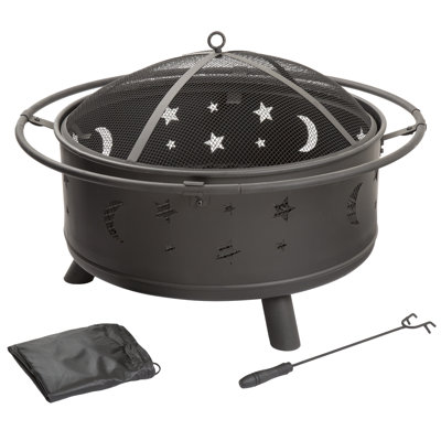 Round Steel Wood Burning Smokeless Fire Pit