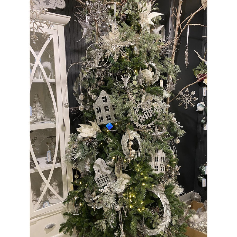Merry Christmas Wreaths - Ensemble de 6 - Argent
