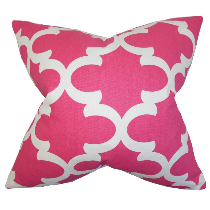 Square Pillow Cover & Insert, Pink