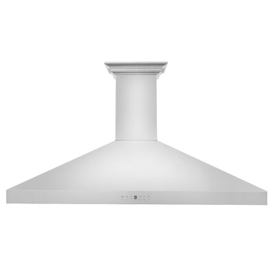 42"" Crown Sound 400 CFM Ducted Wall Mount Range Hood in Stainless Steel with Wi-Fi -  ZLINE, KL3CRN-BT-42