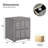 2-Drawer Upholstered Nightstand With Nailhead Trim For Bedroom, No Assembly Required-184363608-184363590