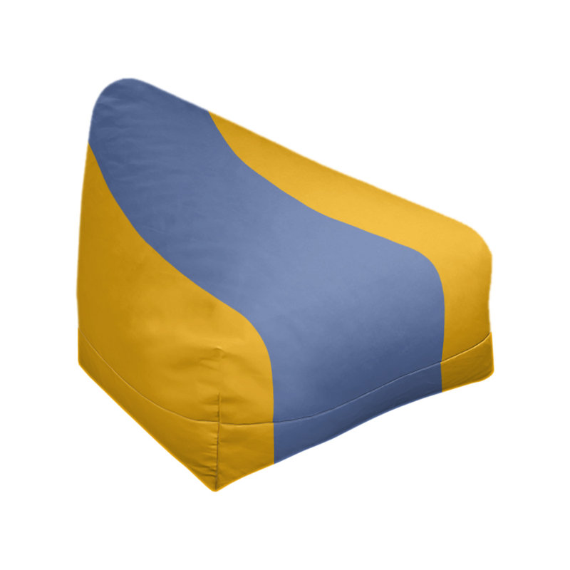 Fauteuil à billes Washington, 27 po x 27 po x 30 po, Jaune basketball / bleu / jaune