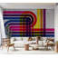 Murale abstraite pelez et collez - Technicolor-949040722