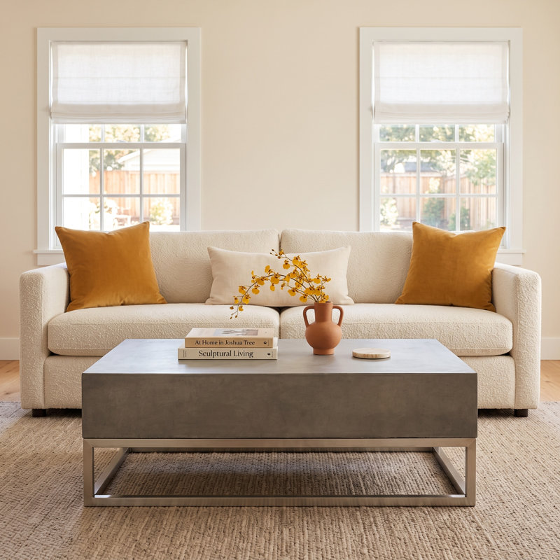 Randall Concrete Top Coffee Table