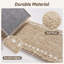 Tapis d'escalier antidérapant doux et moelleux beige (ensemble de 15)-1990511720-1990511726-1996400383