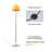 Ambient Lighting Glass Dome Standing Lamp