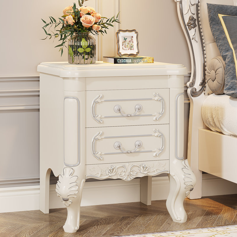 Jabori 20.08'' W Nightstand, White