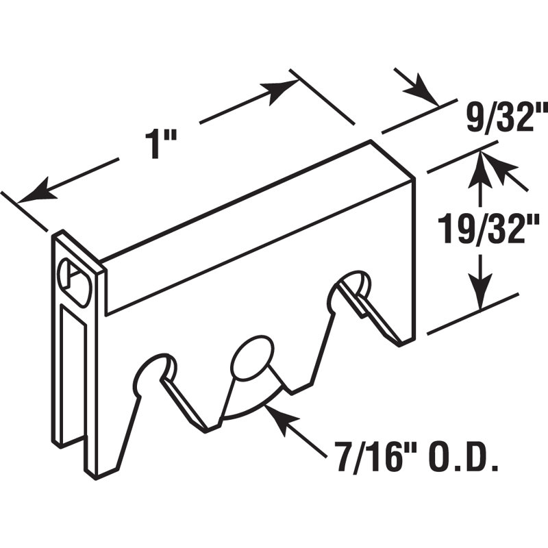 Prime-Line Sliding Window Roller Assembly, 7/16 in. Steel Wheel