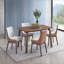 Ginny Walnut Finish Dining Table