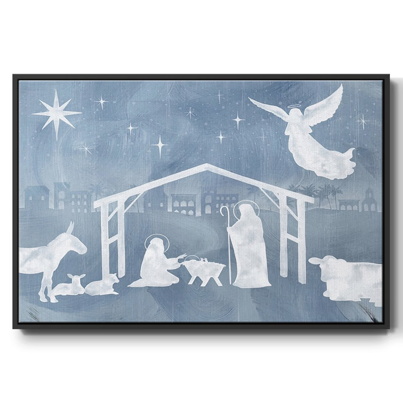 Star of Bethlehem Collection A, reproduction d'art sur toile, Noir, H 17 po x l 25 po x P 1,5 po