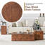 Table d'appoint carrée moderne, table d'appoint en MDF avec différentes finitions imprimées imitation bois, table d'appoint multifonctionnelle sans assemblage pour salon-423873034