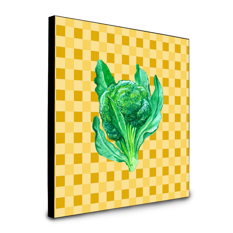 Panneau mural d’art : brocoli on basketweave Boolia