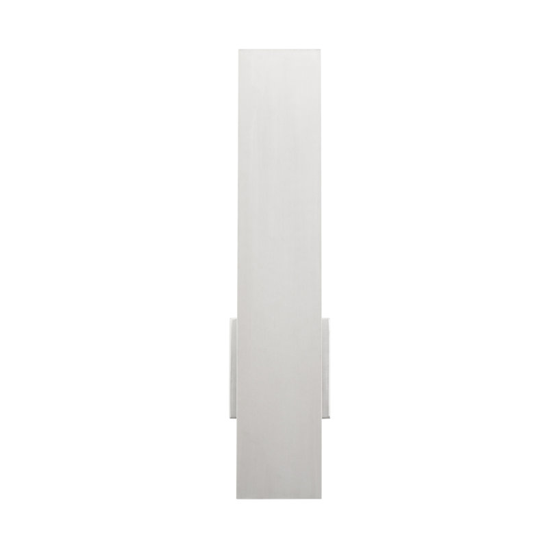 Applique murale d'extérieur à DEL Stag, 3000 K, Aluminium brossé, H 24 po x l 4,5 po x P 2,5 po