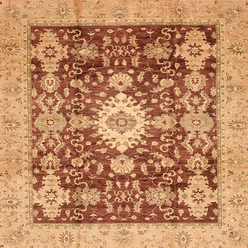 Tapis abstrait moderne 3892, Carré 6 pi
