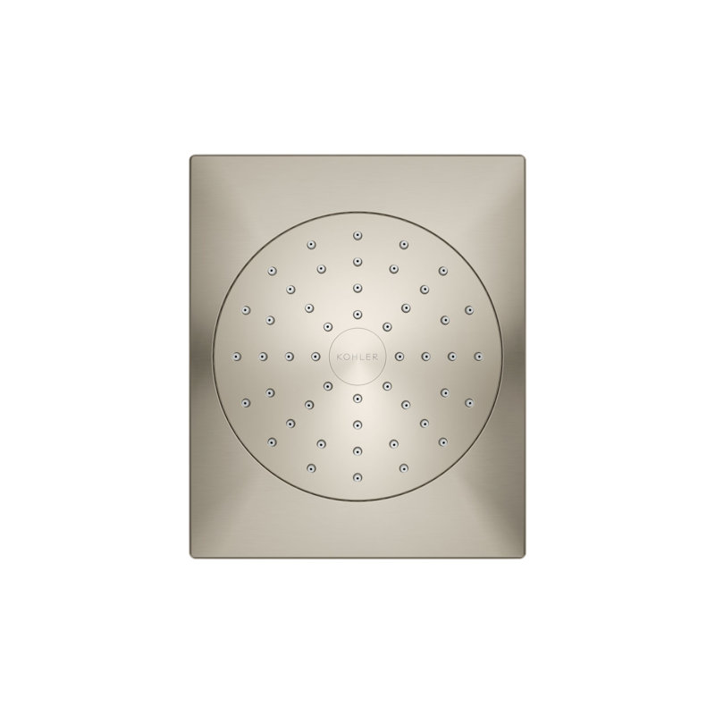 Kohler Loure 1.75 GPM Single-Function Showerhead with Katalyst Air-Induction Technology, Vibrant Brushed Nickel