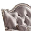 Fauteuil à oreilles capitonné en polyester de 37 pouces de large Ivar