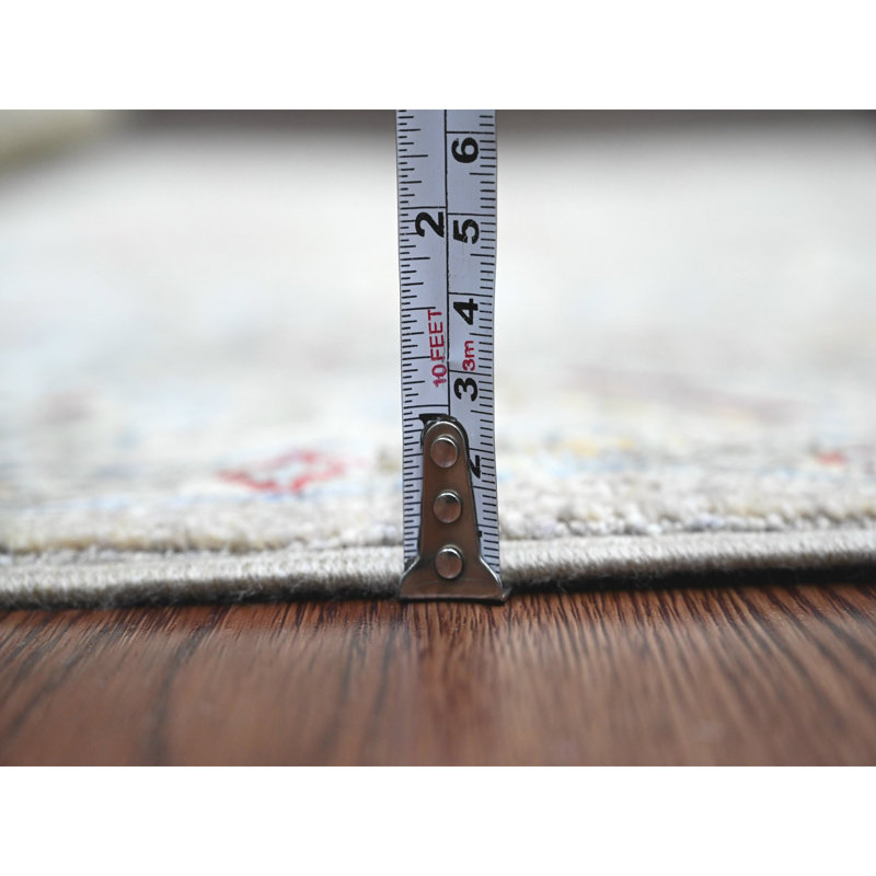 Tapis oriental noué à la main 3 pi 10 po x 5 pi 9 po Peshawar avec Bijar Garus, collection Aryana, teinture végétale, laine de haute montagne, tapis tissé dense
