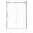 Halo 56.5'' - 59'' W x 79'' H Single Sliding Semi-Frameless Shower Door with Clear Glass-36554394