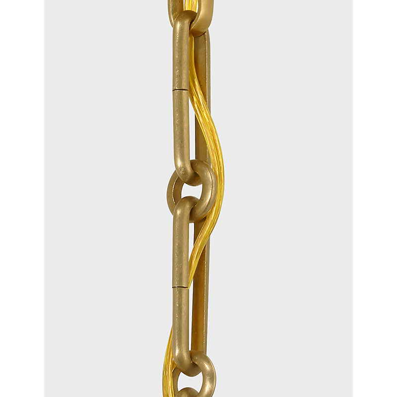 Aerin 1 - Light Pendant, 15.5" H x 13" W x 13" D, Hand-Rubbed Antique Brass