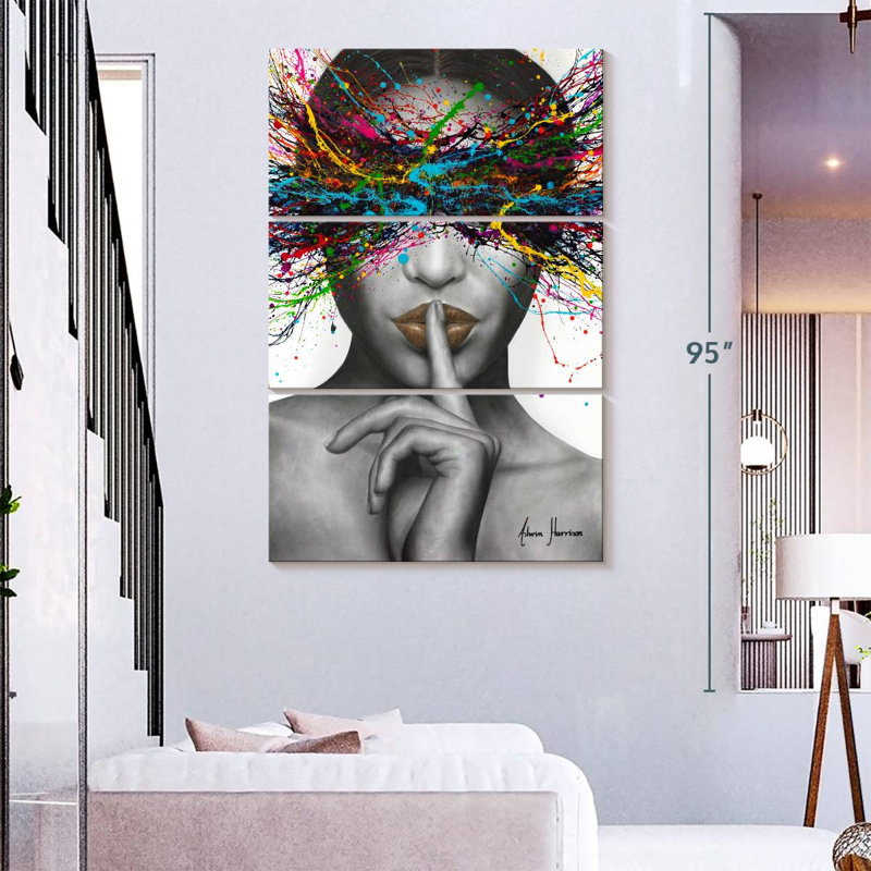 Leisha, sons du silence, H 74 po x l 48 po