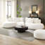 Canapé modulaire en L surdimensionné de 134,63 po avec méridienne et assise profonde pour salon-1381303082