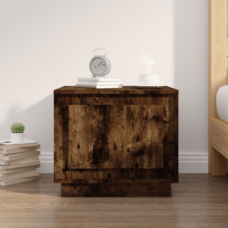 Nikolov End Table, Smoked Oak