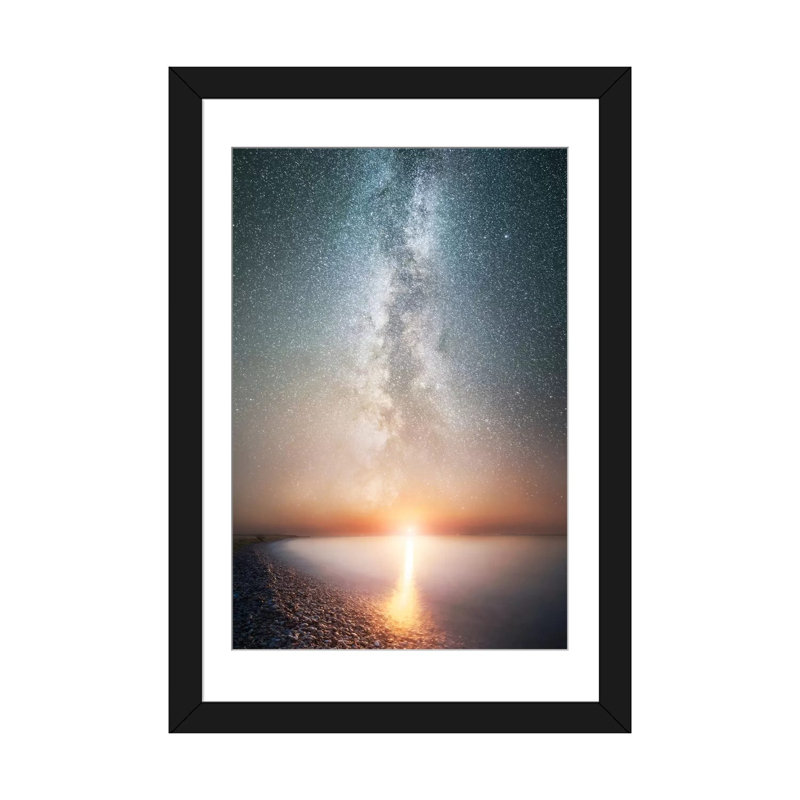 « réfléchissant infinity », impression sur toile, H 32 po x l 24 po x P 1 po, Papier d'art encadré noir