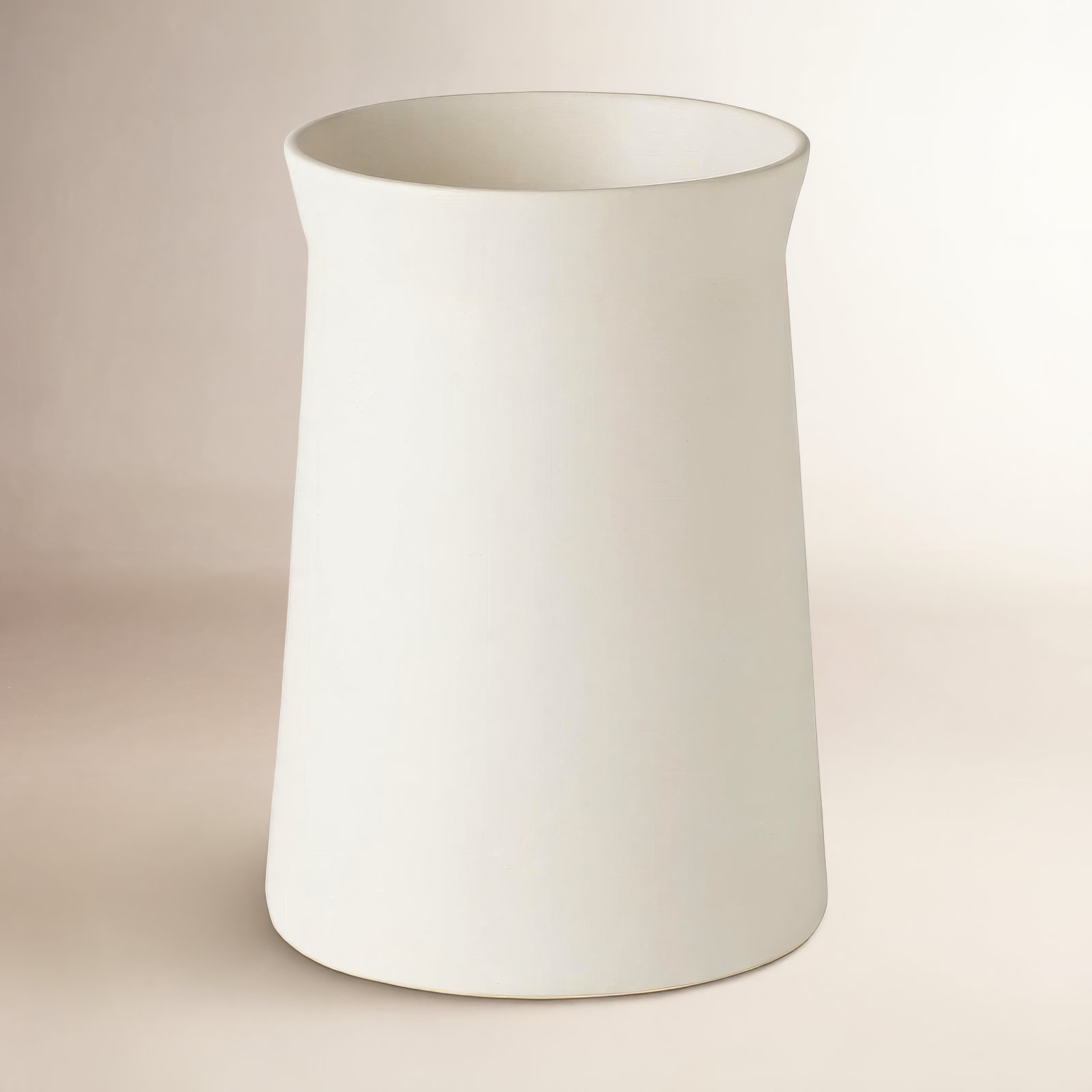 Leyton Handmade Ceramic Table Vase, 12" H x 8.5" W x 8.5" D, Moon