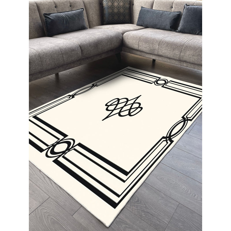 Tapis en coton Dayanara, Rectangle 3 pi 11 po x 7 pi 3 po