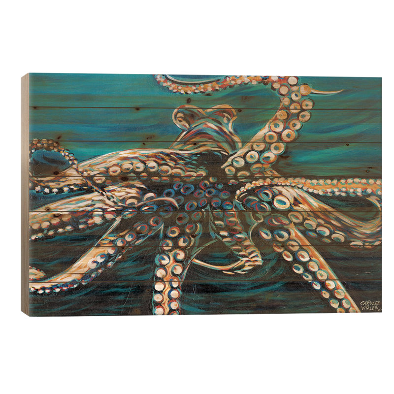 Pieuvre sauvage II, L 26 po x H 18 po