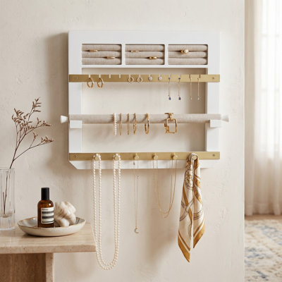 May Wood Wall Mounted Jewelry Box +