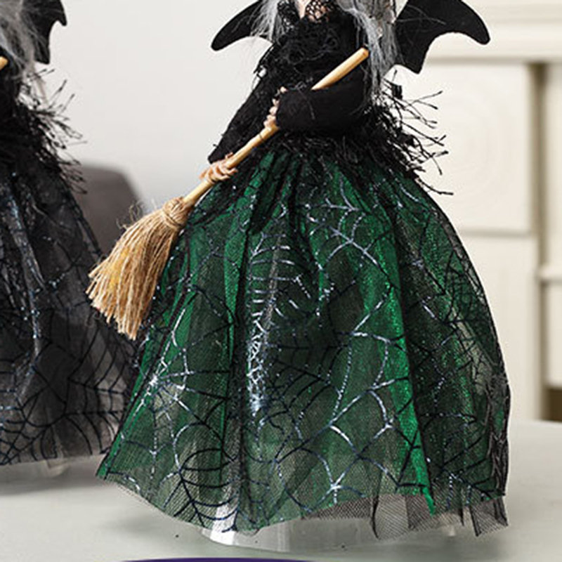 Ornement d'Halloween sorcière d'Halloween, Vert