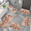 Ensemble de 6 tapis de bain pour salle de bain 6 pièces