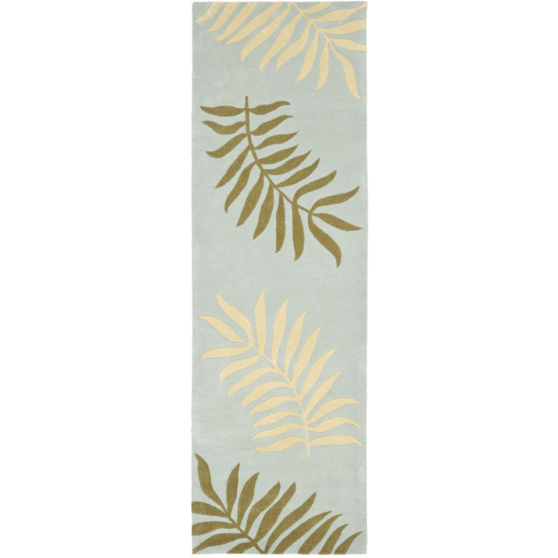 Luckey Hand Tufted Wool Floral Rug, Runner 2'6" x 8'