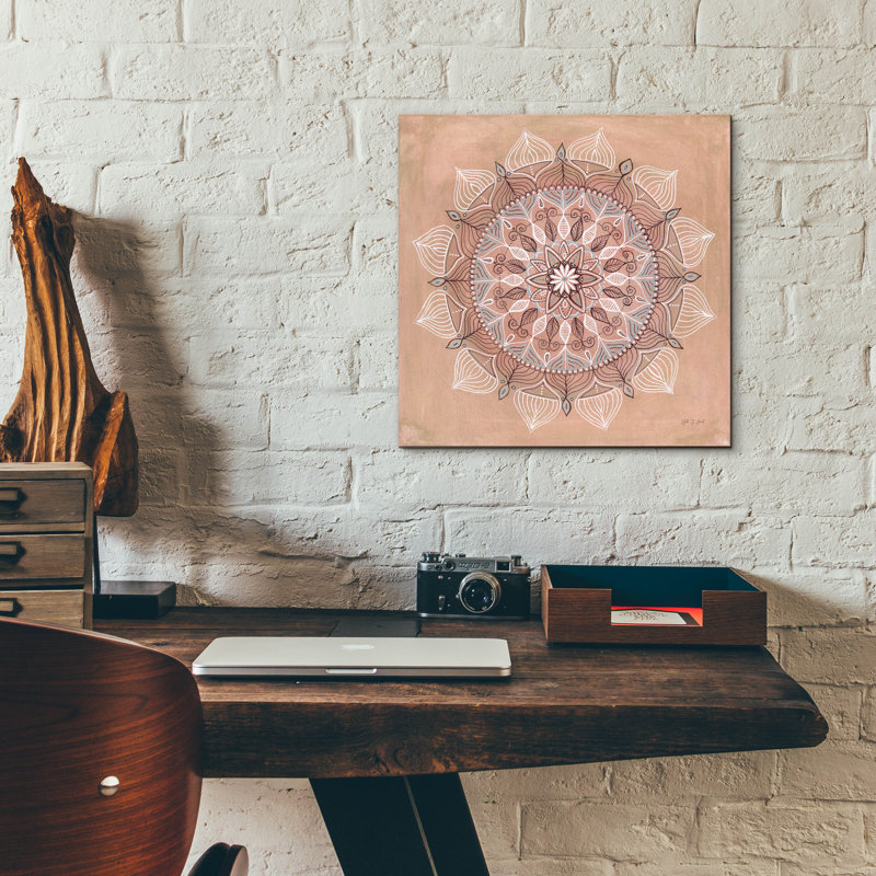 Bungalow Rose «Desert Mandala» par Yvette St. Amant, art mural en verre acrylique, H 24 po x l 24 po x P 0,2 po
