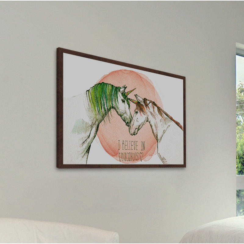 Sarcoxie «I Believe in Unicorns II», reproduction encadrée, 20 po x 30 p