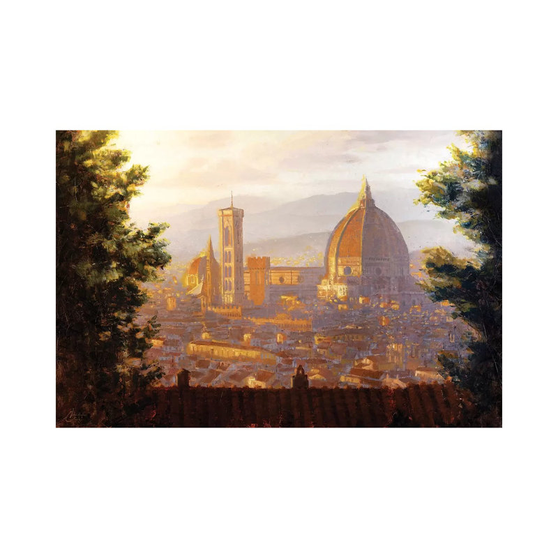 Florence, Italy - The Duomo From A Distance II by Christopher Clark - Print on Canvas, Wrapped Canvas
