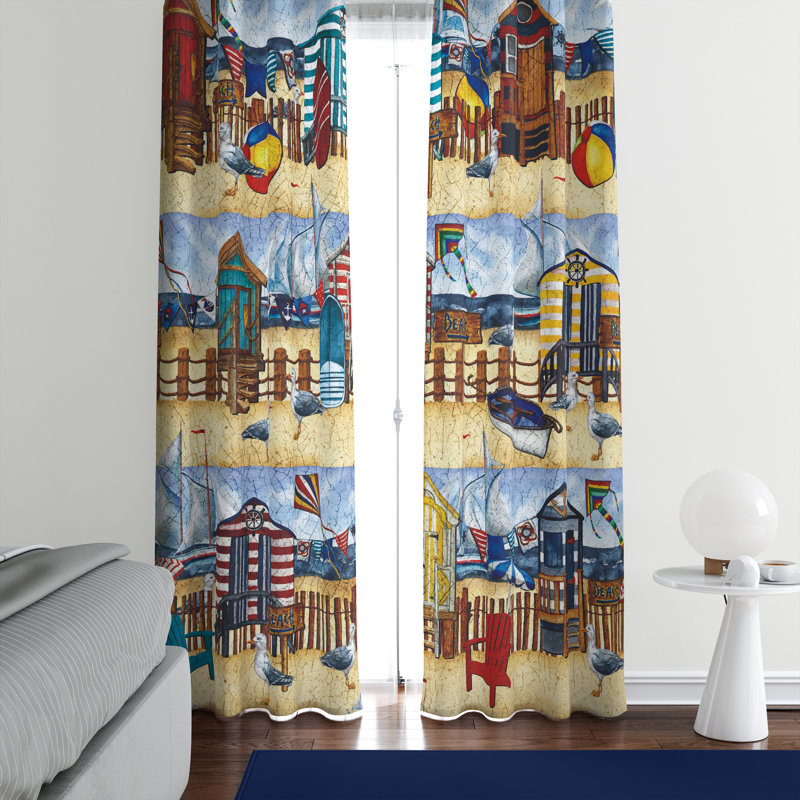 Semi Sheer Curtain Pair, 40" W x 61" L