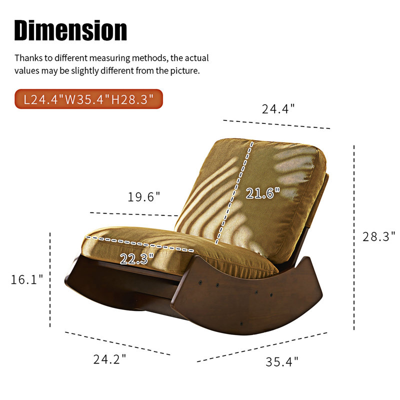 Chaise berçante Modern