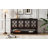 Elegant Retro Console Table/Storage Cabinet/Sideboard With Mirrored Doors-1097788164