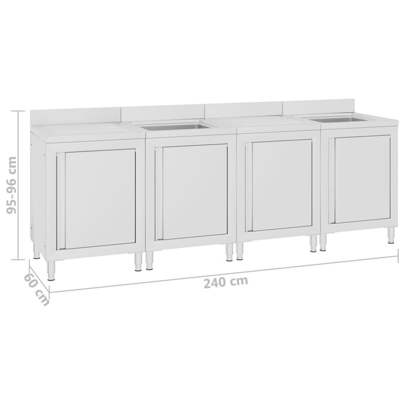 Ringling 96Cm H x 60Cm W x 240Cm D Base Unit Cabinet