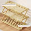 HOMCOM Bamboo Shoe Rack, Folding Shoe Shelf-799607740