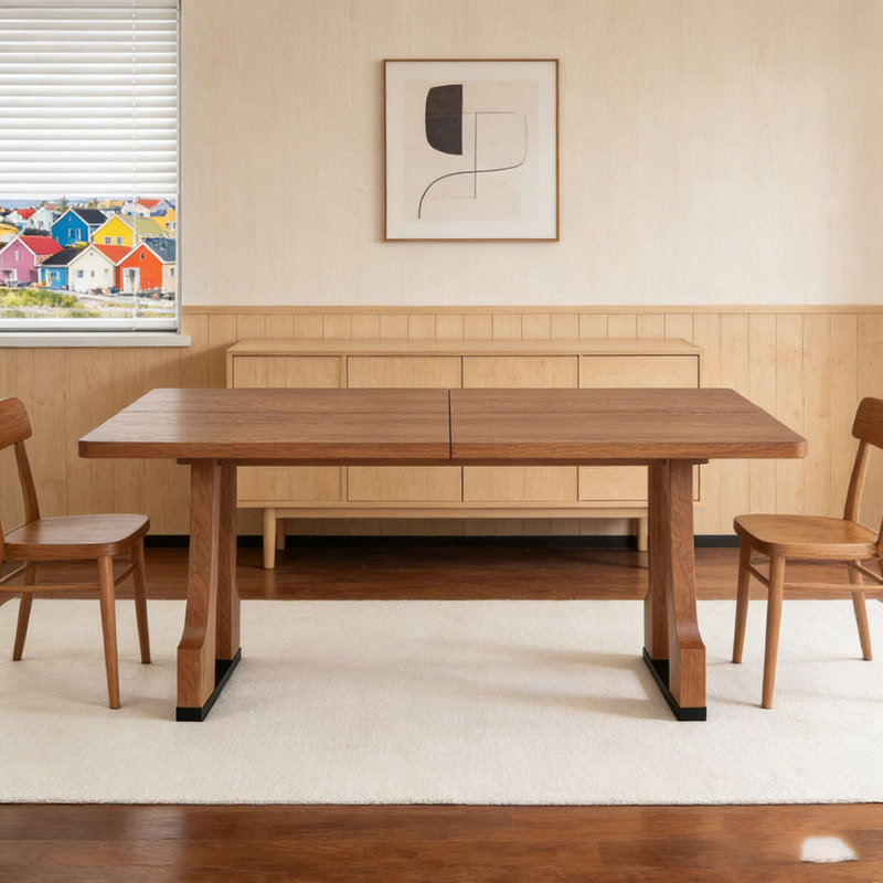 63" Rectangular Dining Table, Natural